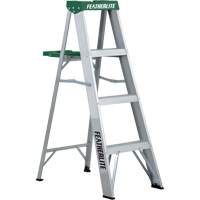 Commercial Duty Stepladders (2400 Series), 4', Aluminum, 225 lbs. Capacity, Type 2 Duraquip Inc