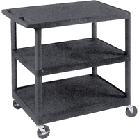 Chariot utilitaire, 3 tiers, 18" x 34" x 24", Capacit&eacute; 400 lb Duraquip Inc