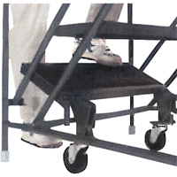 Slope Rolling Ladder, 9 Steps, Anti-Skid, 50° Incline, 90" High Duraquip Inc