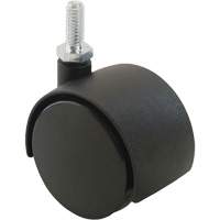 Twin Wheel Caster (300/400 Series), Swivel, 2" (51 mm) Dia., 75 lbs. (34 kg.) Capacity Duraquip Inc