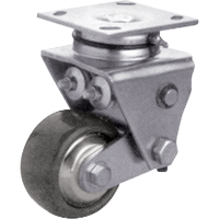 Heavy-Duty Caster, Swivel, 4" (101.6 mm), Solid Elastomer, 900 lbs. (408 kg.) Duraquip Inc