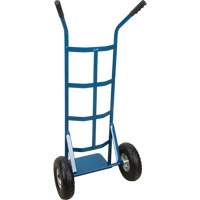 All-Welded Hand Truck, Dual Handle, Steel, 46" Height, 600 lbs. Capacity Duraquip Inc