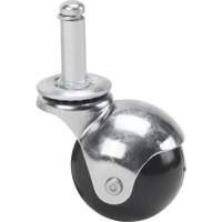 Zinc Plated Caster, Swivel with Brake, 2" (50.8mm) Dia., 200 lbs. (91 kg.) Capacity Duraquip Inc