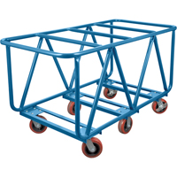Chariot à plateforme pour matériaux de construction, 60" x 30" x 33", Capacité 2500 lb ML141 | Duraquip Inc