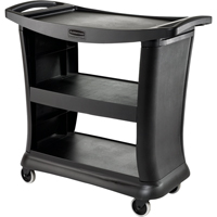 Executive Service Cart, 3 Tiers, 20" x 38" x 39", 300 lbs. Capacity Duraquip Inc