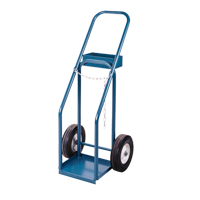 Chariots pour bouteilles de gaz, Roues Semi-pneumatique, Base de 12" la x 10" lo, 400 lb Duraquip Inc