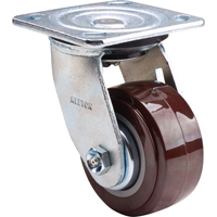 Roulette, Pivotant, 4" (101,6 mm), Polyur&eacute;thane,  Duraquip Inc