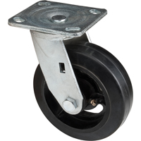 Mold-on Caster, Swivel, 6" (152.4 mm), Rubber, 550 lbs. (249 kg.) Duraquip Inc