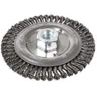 Stringer Bead Brush, 5" Dia., 0.022" Fill, 5/8"-11 Arbor, Steel Duraquip Inc