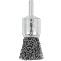 Shaft Mounted Crimped End Brush, 3/4", 0.012" Fill, 1/4" Shank Duraquip Inc