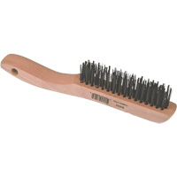 Brosse m&eacute;tallique &agrave; fils courts, Acier, 4 x 16 rangs de fils, Longueur 10" Duraquip Inc