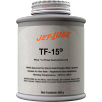 Compos&eacute; d'&eacute;tanch&eacute;it&eacute; sans m&eacute;tal pour raccord filet&eacute; TF-15, Canette &agrave; dessus brosse, 227 ml, -46° C - 315° C/50° F - 600° F Duraquip Inc