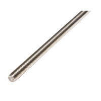 Threaded Rod, 1/4"-20, 36" L, Stainless Steel, Grade 18-8 Grade Duraquip Inc