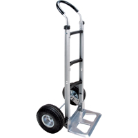 Knocked Down Hand Truck, Continuous Handle, Aluminum, 49-5/8" Height, 500 lbs. Capacity Duraquip Inc
