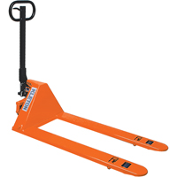 Low Profile Hydraulic Pallet Trucks, 48" L x 27" W, 3300 lbs. Cap. Duraquip Inc