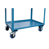 Chariots de service mobiles, 2 Tiers, 24" la x 57" h x 40" p, Capacit&eacute; 1200 lb Duraquip Inc