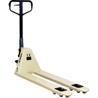 Narrow Aisle Pallet Trucks, Steel, 48" L x 18" W, 5500 lbs. Capacity Duraquip Inc