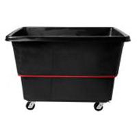 Chariot utilitaire &agrave; usage intensif, Plastique recycl&eacute; noir, 59"/34-5/8" lo x 34"/59-1/64" la x 42-1/16"/42-7/8" h, Volume 27 pi³, Capacit&eacute; 1200 lb Duraquip Inc