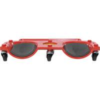 Rolling Knee Dolly, Plastic, Red, 350 lbs. Capacity Duraquip Inc