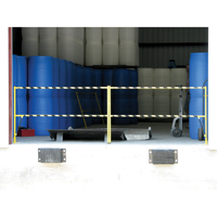 Barrière à bascule de sécurité, Simple, 6' lo x 42-5/8" h déployé MN700 | Duraquip Inc