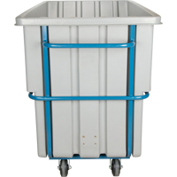 Chariot basculeur en acier, Poly&eacute;thyl&egrave;ne, 1,1 vg³, Capacit&eacute; de charge de 2000 lb Duraquip Inc