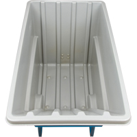 Chariot basculeur en acier, Poly&eacute;thyl&egrave;ne, 1,1 vg³, Capacit&eacute; de charge de 2000 lb Duraquip Inc