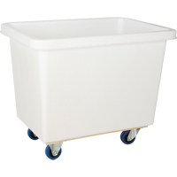 Tapered Wall Box Truck, White Polyethylene, 37" L x 26" W x 31" H, 9 cu. ft. Volume, 600 lbs. Capacity Duraquip Inc