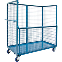Chariot grillag&eacute; pour transport , Acier, 24" x 55" x 36", Capacit&eacute; 1200 lb Duraquip Inc