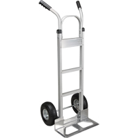 Knocked Down Hand Truck, Dual Handle, Aluminum, 50-5/8" Height, 500 lbs. Capacity Duraquip Inc