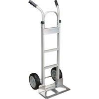 Knocked Down Hand Truck, Dual Handle, Aluminum, 50-5/8" Height, 500 lbs. Capacity Duraquip Inc