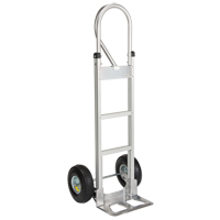 Knocked Down Hand Truck, P-Handle Handle, Aluminum, 52-1/8" Height, 500 lbs. Capacity Duraquip Inc