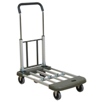 Telefolding Platform Truck, Aluminum, 330 lbs., 29-1/2" L x 17-1/2" W, 36-1/2" High Duraquip Inc