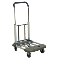 Telefolding Platform Truck, Aluminum, 330 lbs., 29-1/2" L x 17-1/2" W, 36-1/2" High Duraquip Inc