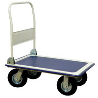 Folding Handle Platform Truck, Steel, 660 lbs., 35" L x 23" W, 43.5" High Duraquip Inc