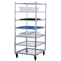 Shelf Cart, 7 Tiers, 28-1/2" W x 69" H x 32" D, 525 lbs. Capacity Duraquip Inc