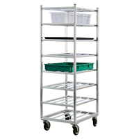 Shelf Cart, 8 Tiers, 20-7/8" W x 67" H x 27" D, 600 lbs. Capacity Duraquip Inc