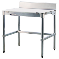 Poly-Top Workbench, 36" W x 24" D x 35-1/2" H, 2000 lbs. Capacity Duraquip Inc