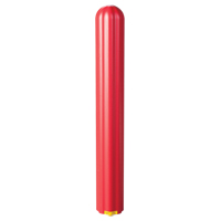 Ribbed Bollard Cover, 4" Dia. x 56" L, Red Duraquip Inc