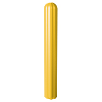 Ribbed Bollard Cover, 4" Dia. x 56" L, Yellow Duraquip Inc