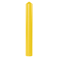 Smooth Bollard Cover, 4" Dia. x 56" L, Yellow Duraquip Inc