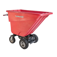 Chariot &agrave; bascule motoris&eacute;, Capacit&eacute; 13.5 cu.ft., 45" h x 26-1/2" la x 68" p Duraquip Inc