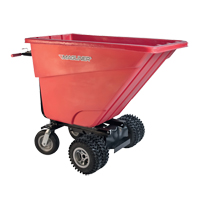 Chariot &agrave; bascule motoris&eacute;, Capacit&eacute; 13.5 cu.ft., 45" h x 33-1/2" la x 68" p Duraquip Inc