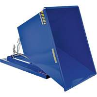 Self-Dumping Hopper, Steel, 1 cu.yd., Blue Duraquip Inc