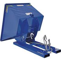 Self-Dumping Hopper, Steel, 1 cu.yd., Blue Duraquip Inc
