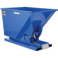 Self-Dumping Hopper, Steel, 1-1/2 cu.yd., Blue Duraquip Inc