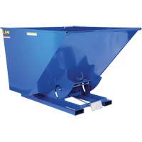 Self-Dumping Hopper, Steel, 2-1/2 cu.yd., Blue Duraquip Inc