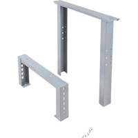 Pattes d'&eacute;tabli pour service industriel, Acier, 24" p x 34" h, Simple Duraquip Inc