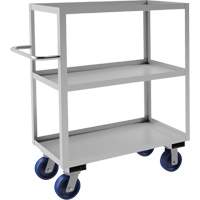 Industrial Grade Shelf Cart, 3 Tiers, 18-1/8" W x 47" H x 42" D, 1200 lbs. Capacity Duraquip Inc