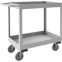Industrial Grade Shelf Cart, 2 Tiers, 16" W x 34" H x 36-7/16" D, 600 lbs. Capacity Duraquip Inc