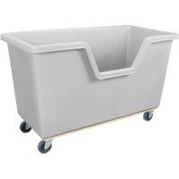 Chariot-caisse &agrave; c&ocirc;t&eacute; ouvert, Poly&eacute;thyl&egrave;ne, 63" lo x 34-1/4'' la x 38-1/2" h, Volume 24 pi³, Capacit&eacute; 1200 lb Duraquip Inc